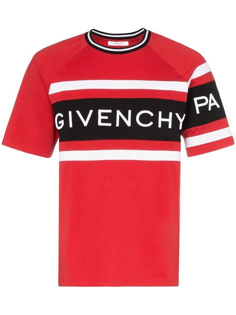 givenchy shirt white red|givenchy t shirt price.